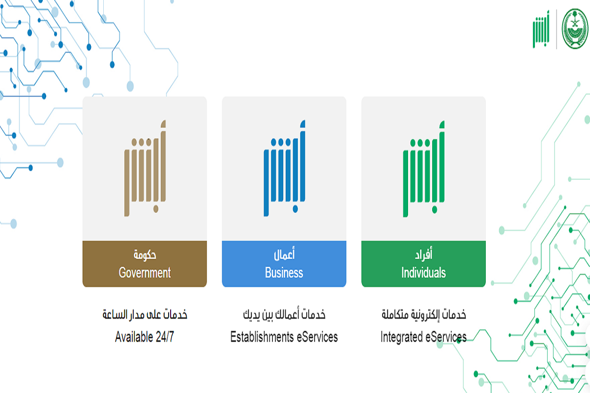 منصة أبشر