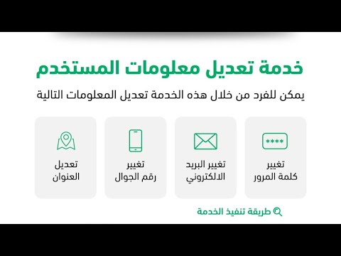 طريقة تعديل البيانات الشخصية في أبشر 1445