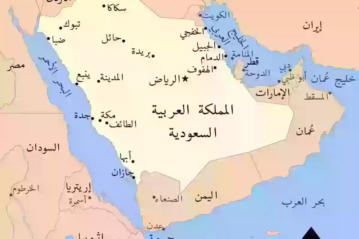 ما هي الدول التي لها حدود مع السعودية؟ حدود السعودية